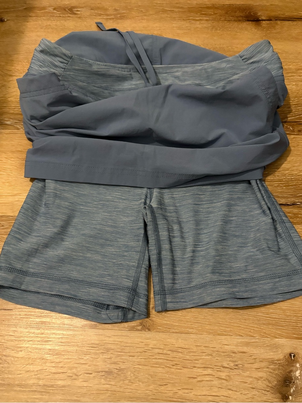 Duluth Trading Company Women’s Armachillo Cooling Woven Skort in Stone Blue - Picture 8 of 13